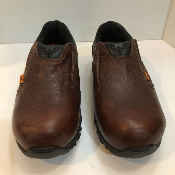 Thorogood Mens Size 6.5 Brown Slip On Safety Composite Toe Oxford Work Shoes main image 8